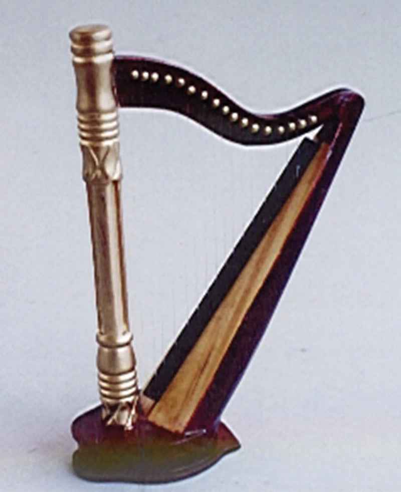 Vergulde harp / Mahonie