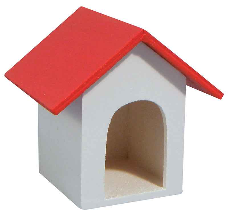 Hondenhok rood met wit