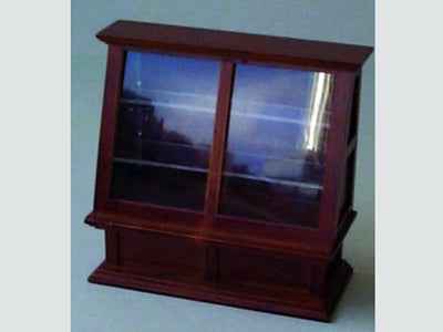 Winkel toonbank mahonie