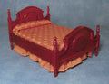 Bed, 2-persoons, mahonie