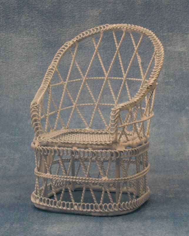 Witte kuipstoel