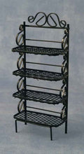 Zwart metalen rek