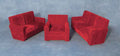 Sofaset, modern, 3-delig