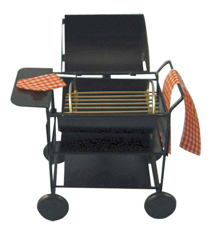 Zwart metalen BBQ