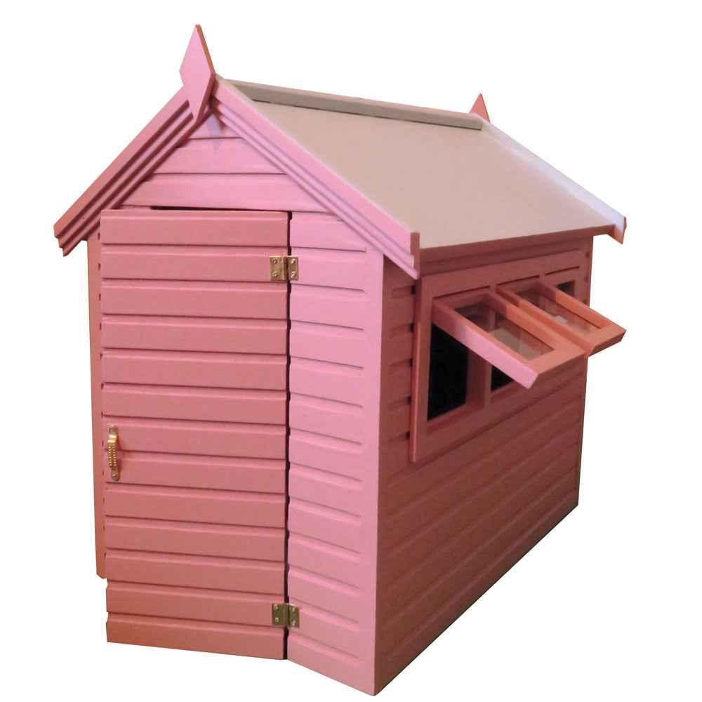 Tuinschuur roze