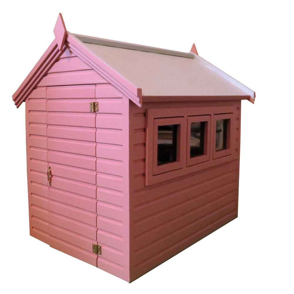 Tuinschuur roze