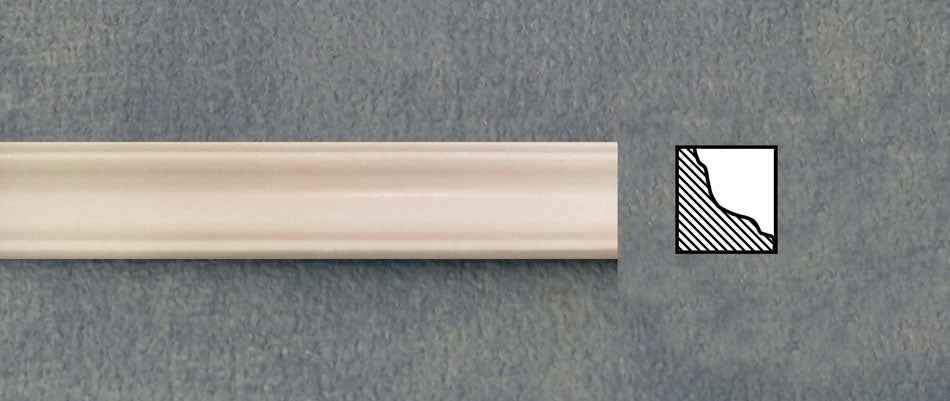 Kroonlijst 45.7 cm wit, 6 stuks