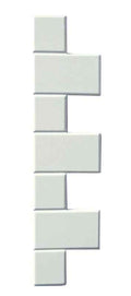 Witte hoekstenen, 6 stuks