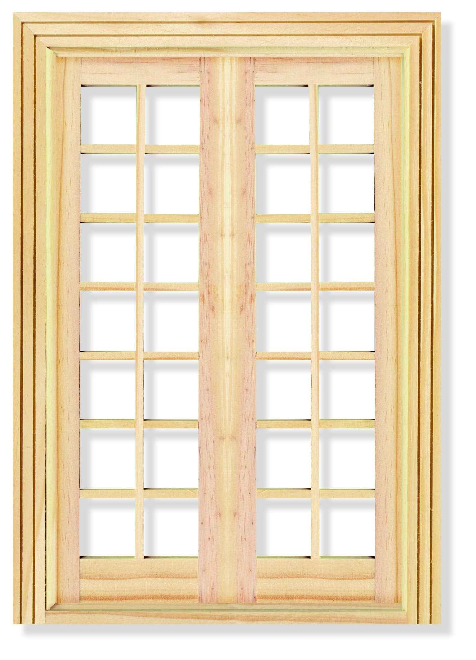 Raam, Frans, 2 panelen, 28 ruiten, luxe