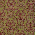 Behang Renaissance pap Rood/Goud