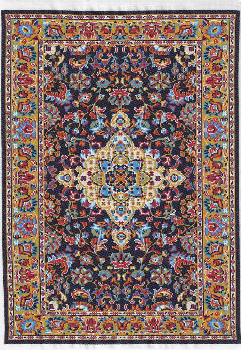 Vloerkleed donker blauw 31cm x 20cm