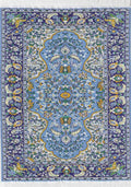 Vloerkleed blauw 31cm x 20cm