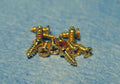 12 messing schroeven, 4mm