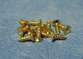 12 st koper schroefjes 6 mm