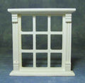 Raamkozijn inbouw, 9 ruiten blank hout