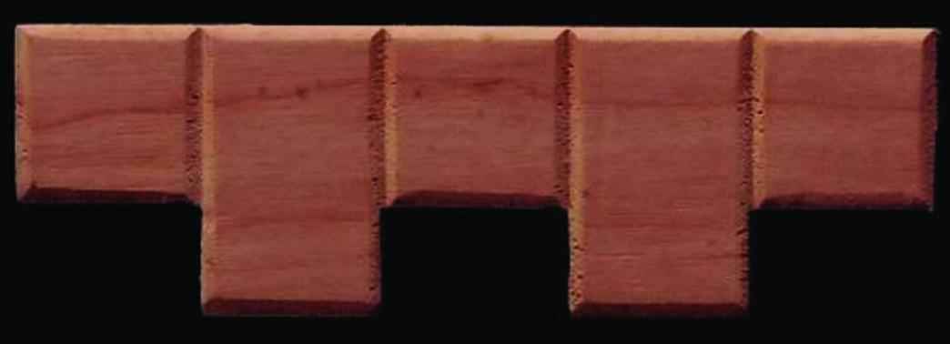 houtrand 45 cm lengte