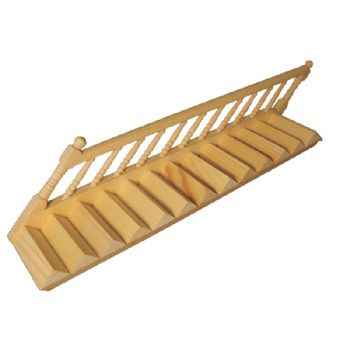 Trap met leuning aan linkerkant, 2 stuks