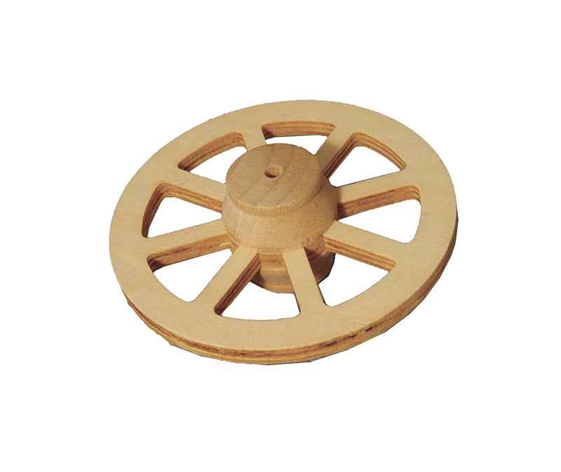 houten wagenwiel 77mm