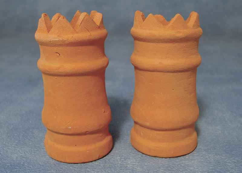 Kroon schoonstenen, 2 stuks