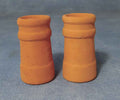 Ronde schoorstenen, 2 stuks