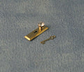 Deurbeslag met kristallen knop, 2 stuks