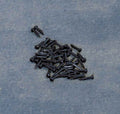 Zwarte schroeven 6mm, 50 stuks