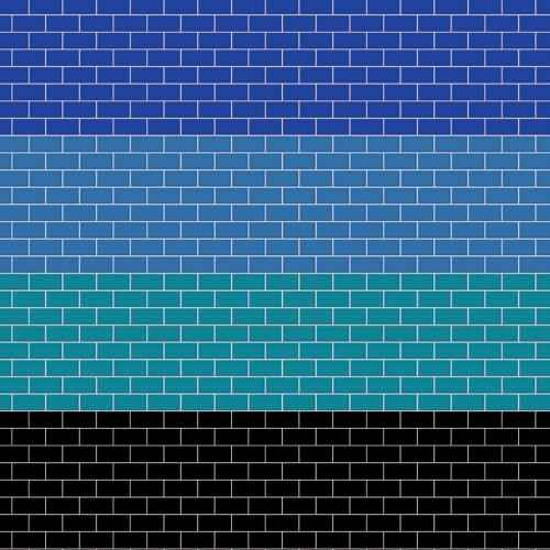 Blauwe stenen met relief