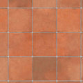 Terracotta tegelvloer met relief