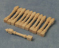 Houten stijlen, 12 stuks