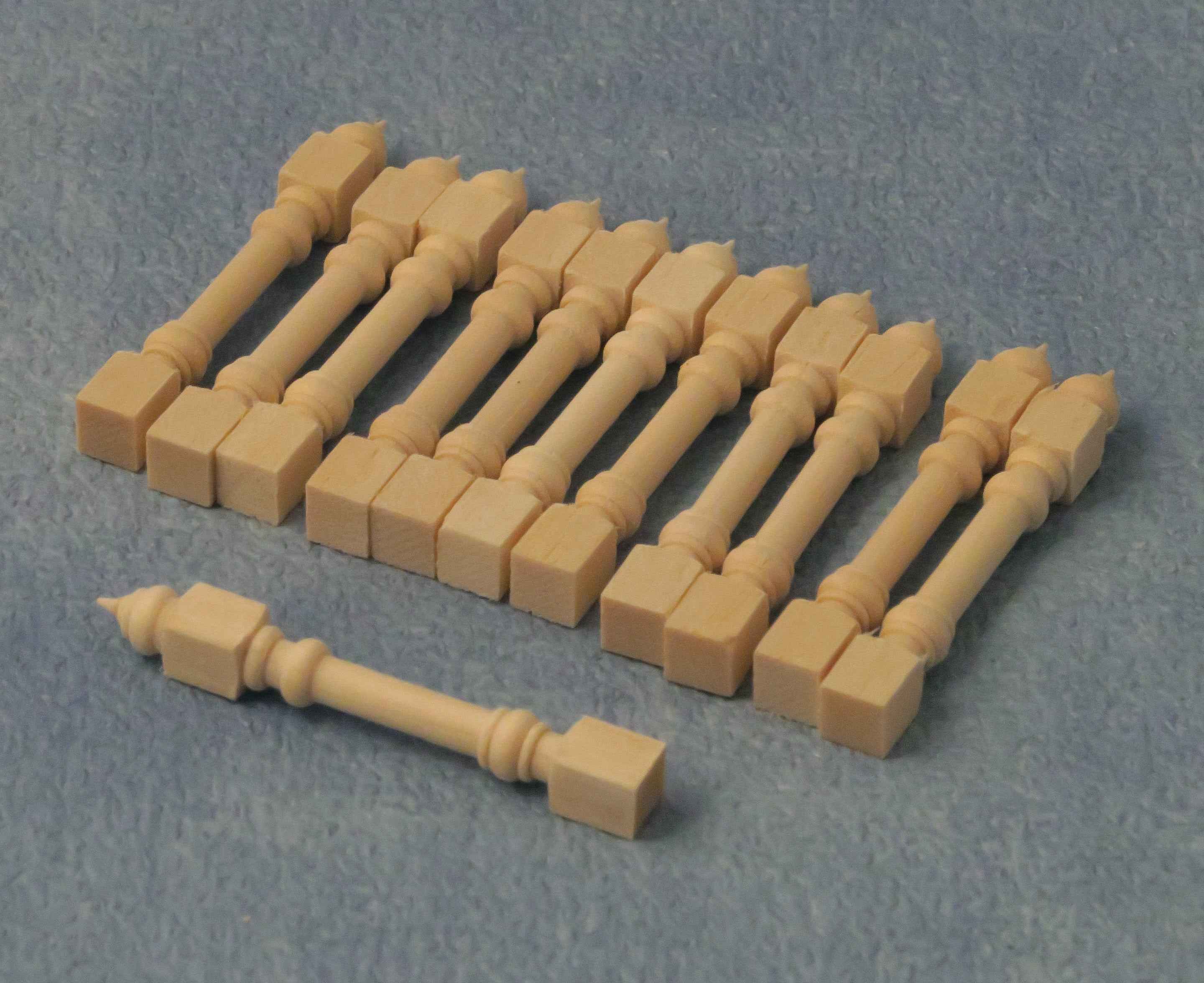 Houten stijlen, 12 stuks