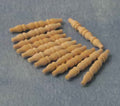 Houten stijlen, 12 stuks