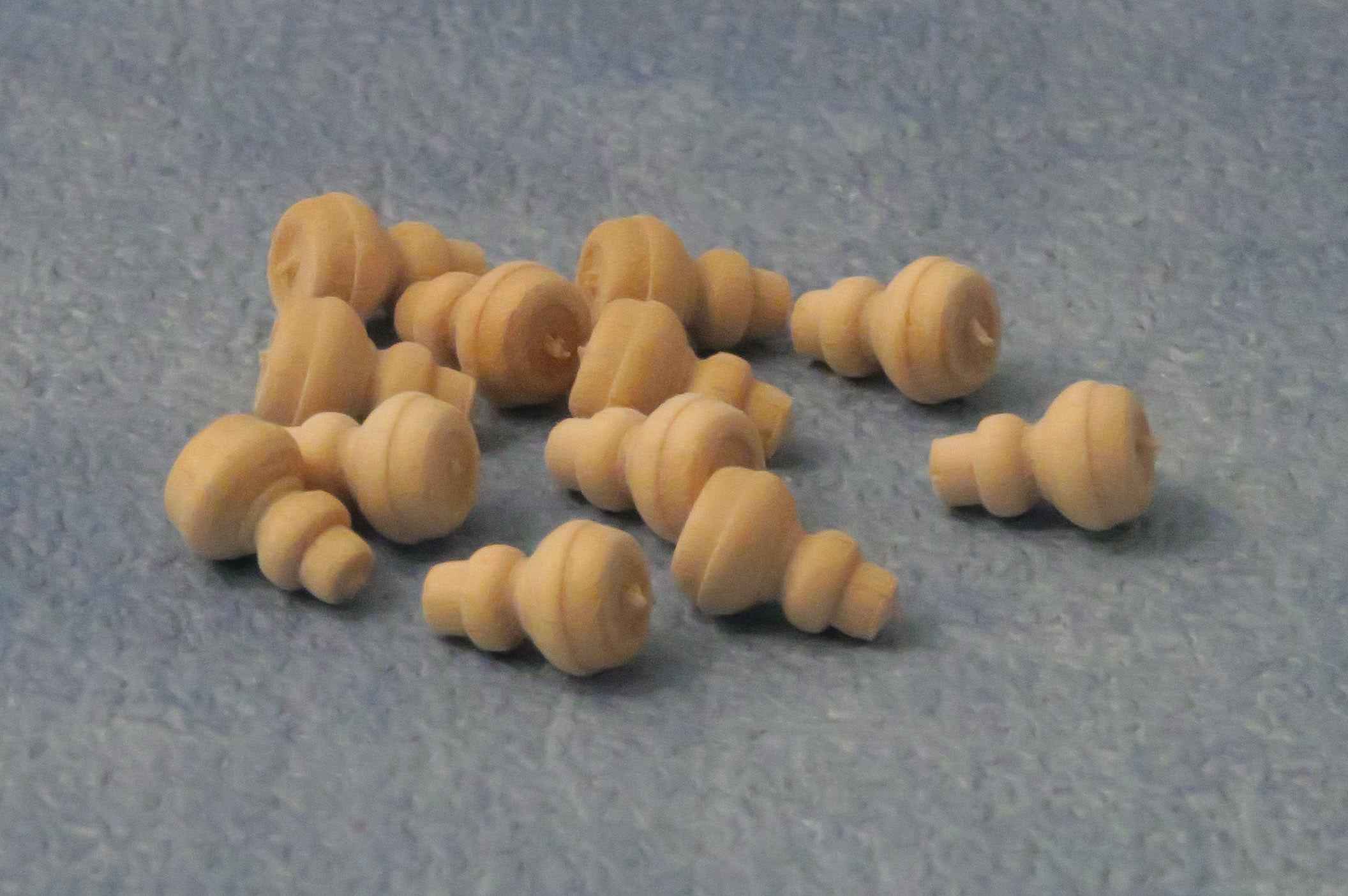 Houten knopjes, 12 stuks