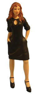 Moderne vrouw Zwart Dress