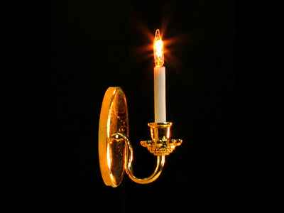 Wandlamp, 1-pits kaars