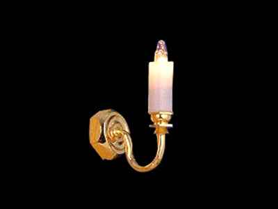Wandlamp, 1 pits-kaars