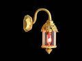 Wandlamp, 1-pits, messing