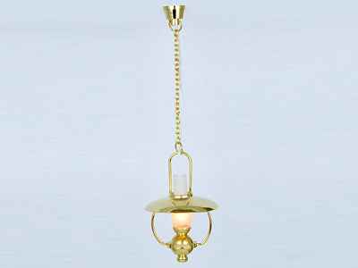 Hangende olielamp messingkleur