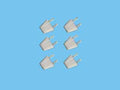 Stekkertjes, 6 stuks