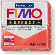 Fimo effect transparant rood