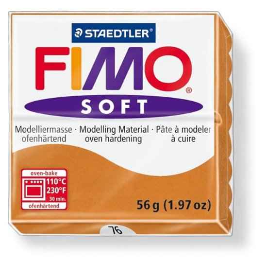 Fimo soft kleurnr 76, cognac,
