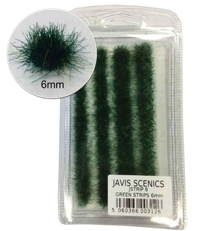 Gras strips, groen, 6mm