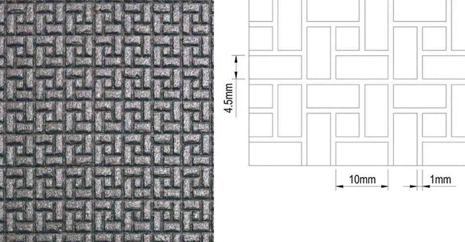 Tegels Spaans verband, 6mm