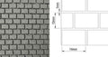 Medium Stenen blokken muur, 6mm