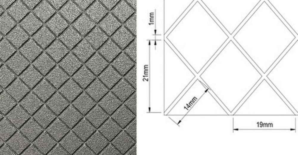 Diamanttegelbestrating, 6mm
