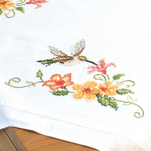 Borduurpakket tafelkleed kolibri