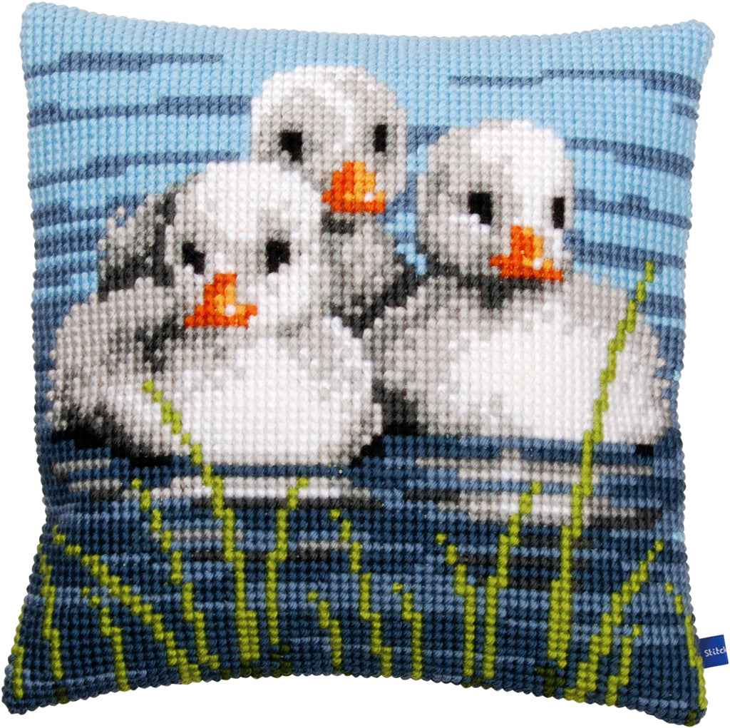 Kussenpakket eendjes in het water