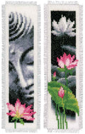 Boekenlegger lotus en boeddha, set van 2