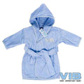 Badjas 'VIB' Licht Blauw+Zilver