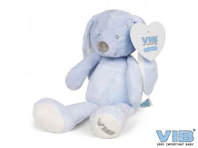 Pluche Konijn Groot 35cm 'Very Important Rabbit' Blauw