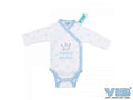 Romper wit-blauw kroontje Kleine prins